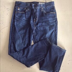 Womens AG Ex-Boyfriend Slouchy Slim Blue Jeans